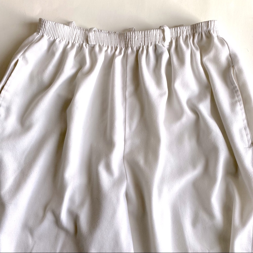 White Stag Vintage Pants - White with Elastic Waist